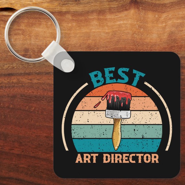 Llavero Mejor Director de Arte - Keychain estilo retro (Anverso)
