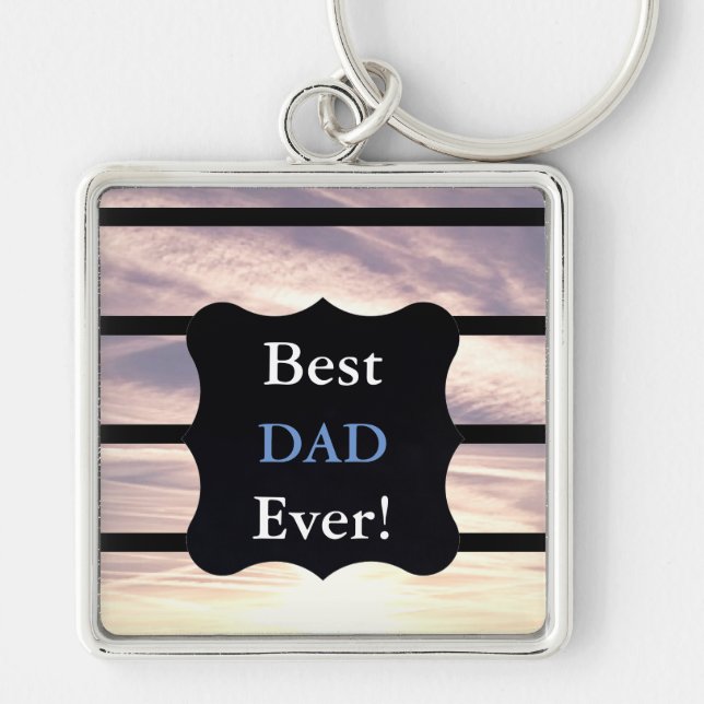 Llavero Mejor diseño de Dad Ever (Frente)