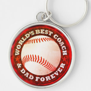 Llavero Mejor Entrenador y Padre del Mundo 1A Keychain