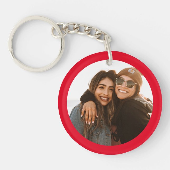 Llavero Mejor foto de amigo Personalizado Crea tu propio r (Frente)