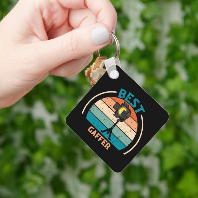 Llavero Mejor Gaffer - Cláusula de estilo retro (Mano)