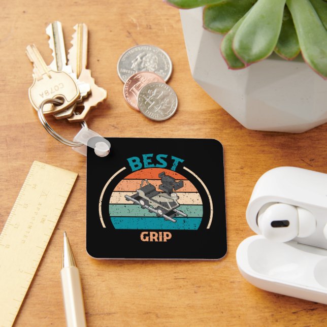 Llavero Mejor Grip - Cláusula de estilo retro (Escritorio )