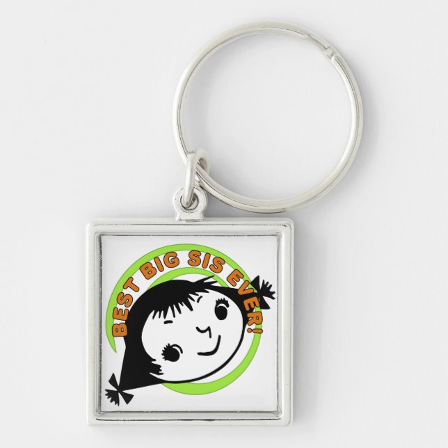 Llavero Mejor Hermana Mayor De Retro (Frente)