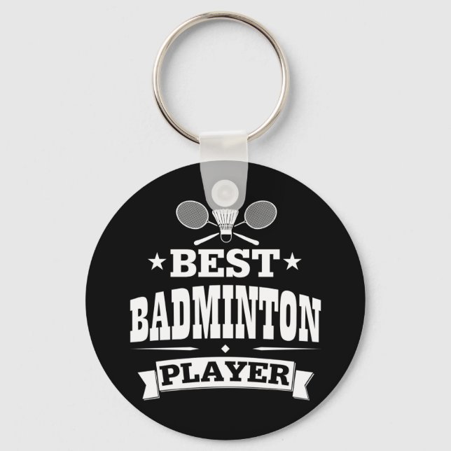 Llavero Mejor jugador de Badminton (Anverso)