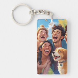 Llavero Mejor Keychain de Amigos y Perros - Regalo único p