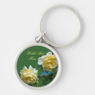 Llavero Mejor Keychain de flores amarillas de mamá