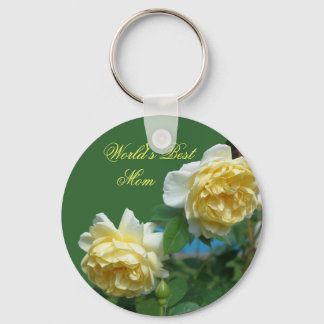 Llavero Mejor Keychain de fotos de flores de color amarill