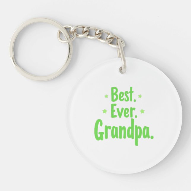 Llavero Mejor Keychain del abuelo de la historia - Regalo  (Frente)