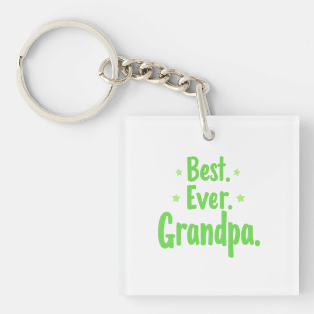Llavero Mejor Keychain del abuelo de la historia - Regalo  (Frente)