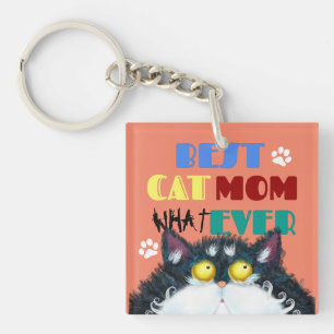 Llavero Mejor Madre De Gato Gracioso Gato Amantes