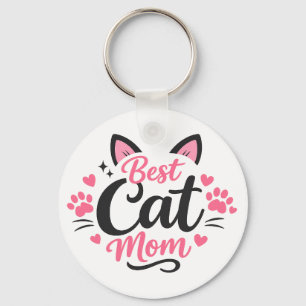 Llavero Mejor Mamá de Gatos