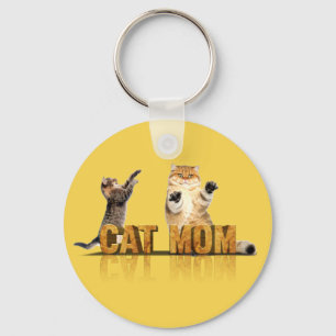 Llavero Mejor mamá de gatos regalo de mamá de gato