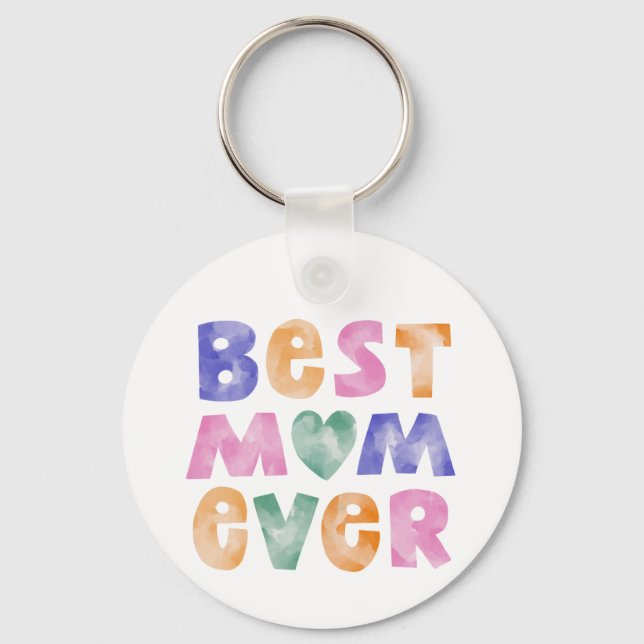 Llavero Mejor Mamá del Mundo Madre (Anverso)
