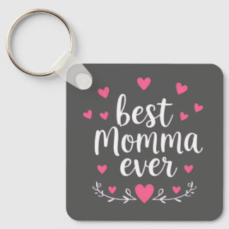 Llavero mejor mamá gris