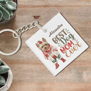 Llavero Mejor Mamá Perro Yorkie Personalizado
