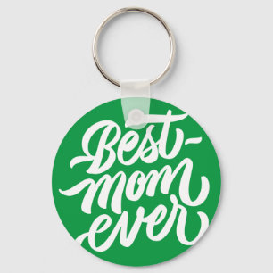 Llavero Mejor Mamá Siempre Escrita A Mano Tipografía De Gu