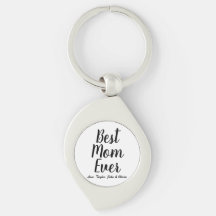 Mejor Mamá siempre personalizado blanco negro guió