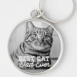 Llavero Mejor Mascota de papá de gato moderno en la histor