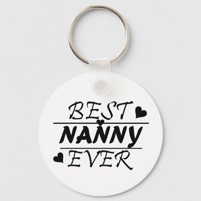 Llavero Mejor Nanny Ever (Anverso)