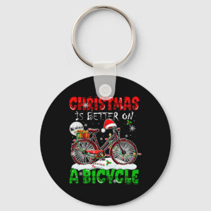 Llavero Mejor navidad En Bicicleta Santa Ciclista