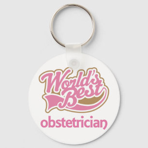 Llavero Mejor Obstetrista del Mundo Rosa