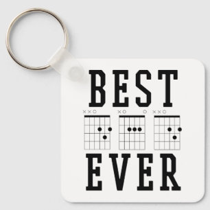 Llavero Mejor padre de guitarra nunca Regalo del día del