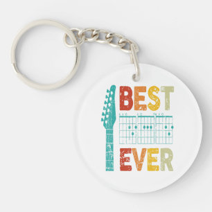 Llavero Mejor papá de guitarra de todos los tiempos acorde