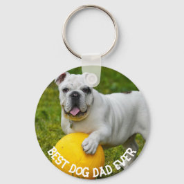 Llavero Mejor papá de perro Personalizado Foto llavero, re
