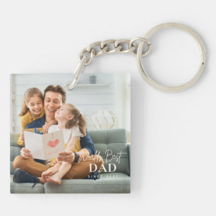 Llavero Mejor Papá del Mundo desde 20XX Foto Moderna