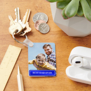 Llavero Mejor Papá del Mundo Foto Completa Personalizada d