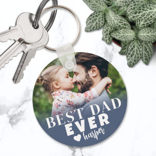 Llavero Mejor Papá del Mundo Foto Personalizada