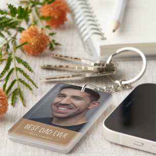 Llavero Mejor Papá del Mundo Foto Personalizada Regalo del