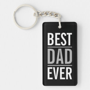 Llavero Mejor Papá del Mundo   Moderno Negro