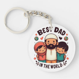 Llavero Mejor Papá del Mundo - Papá Musulmán Amoroso Llave