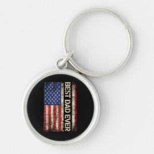 Llavero Mejor Papá del Mundo Regalos de la Bandera America