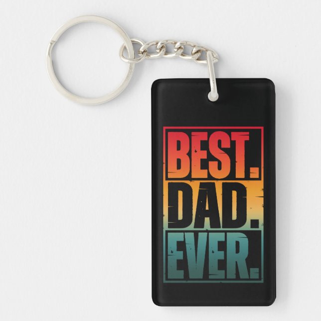 LLAVERO MEJOR PAPÁ DEL MUNDO TIPOGRAFÍA   (Frente)