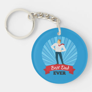 Llavero Mejor Papá Feliz Día del Padre   Keychain