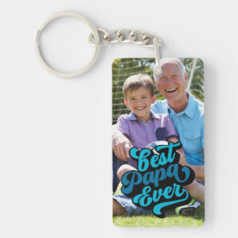 Llavero Mejor Papa | Foto del abuelo