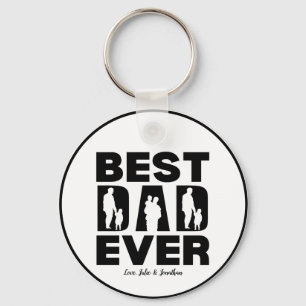 Llavero Mejor Papá Nunca Niño Silhouette