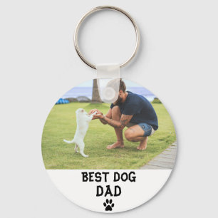Llavero Mejor papá perro Cadenita con foto personalizada, 