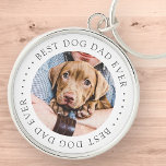 Llavero Mejor Papá Perro Elegante Foto Personalizado Simpl<br><div class="desc">Este diseño simple y clásico está compuesto por tipografía de la síspera y agrega una foto personalizado.</div>