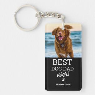 Llavero Mejor Papá Perro Personalizado con Foto