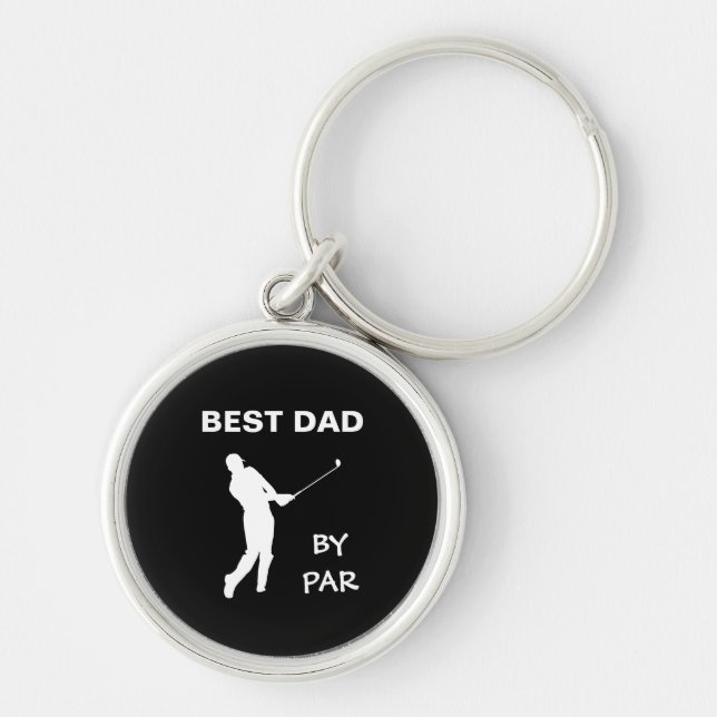 Llavero Mejor Papá Por Par Golf Daddy Golfer Pun Día del P (Frente)
