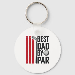 Llavero Mejor Papá Por Par Golf Papá Diseño Vintage_1