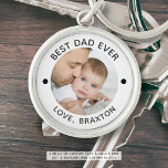 Llavero MEJOR PAPÁ QUE NUNCA UN Personalizado personalizad<br><div class="desc">Crea fácilmente una cadena de fotos personalizada para un padre especial con el título editable MEJOR PAPÁ QUE NUNCA y tu texto personalizado en tu elección de colores. Hace un obsequio por su cumpleaños, el Día del Padre o por unas vacaciones. ASISTENCIA: Para obtener ayuda con la modificación o personalización...</div>