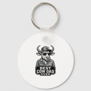 Llavero Mejor papá vaca de todos los tiempos Diseño de gra