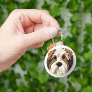 Llavero Mejor Perro Terrier Inspirado en 3D