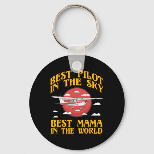 Llavero Mejor Piloto En El Cielo Mejor Mamá Del Mundo Muje