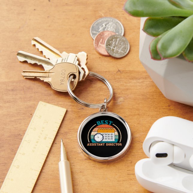 Llavero Mejor Primer AD - Cláusula Retro Style Premium Rou (Escritorio )