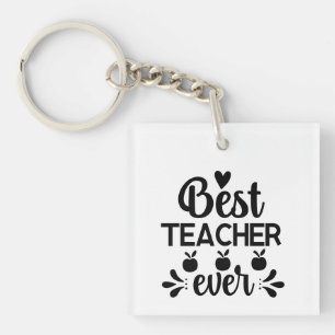 Llavero Mejor Profesor de Wordart